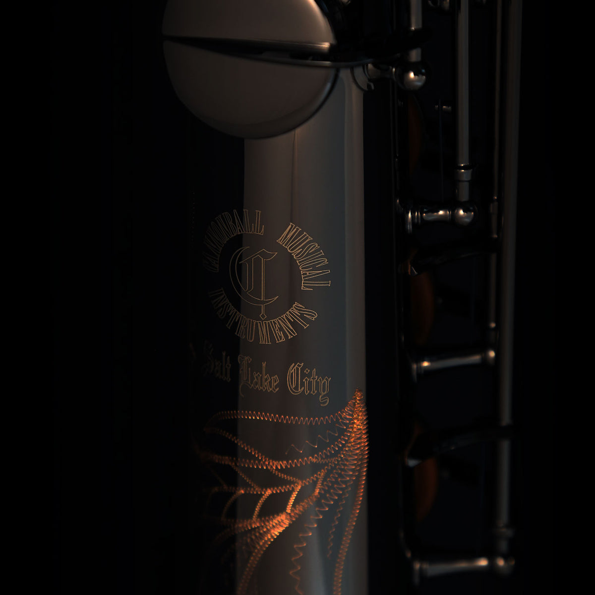 Cannonball S5-B Big Bell® Stone Series® Straight Soprano Saxophone – Polished Black Nickel — product image 5