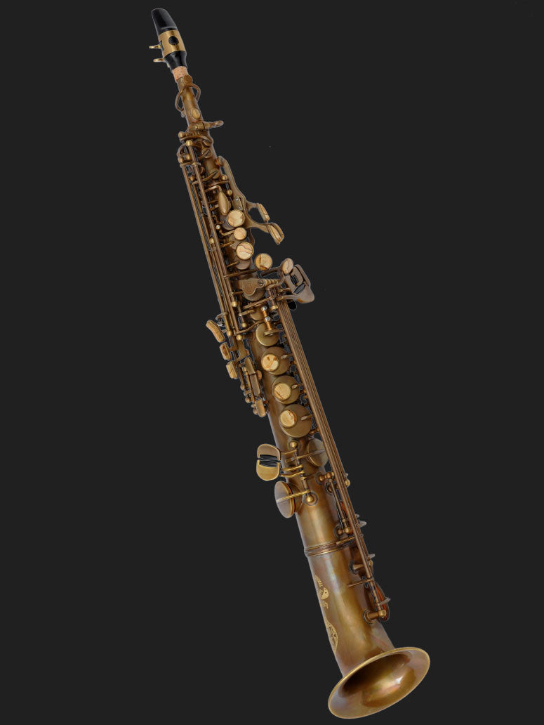 Cannonball SA5-BR Sopransaxophon – in patiniertem Messing (The Brute)