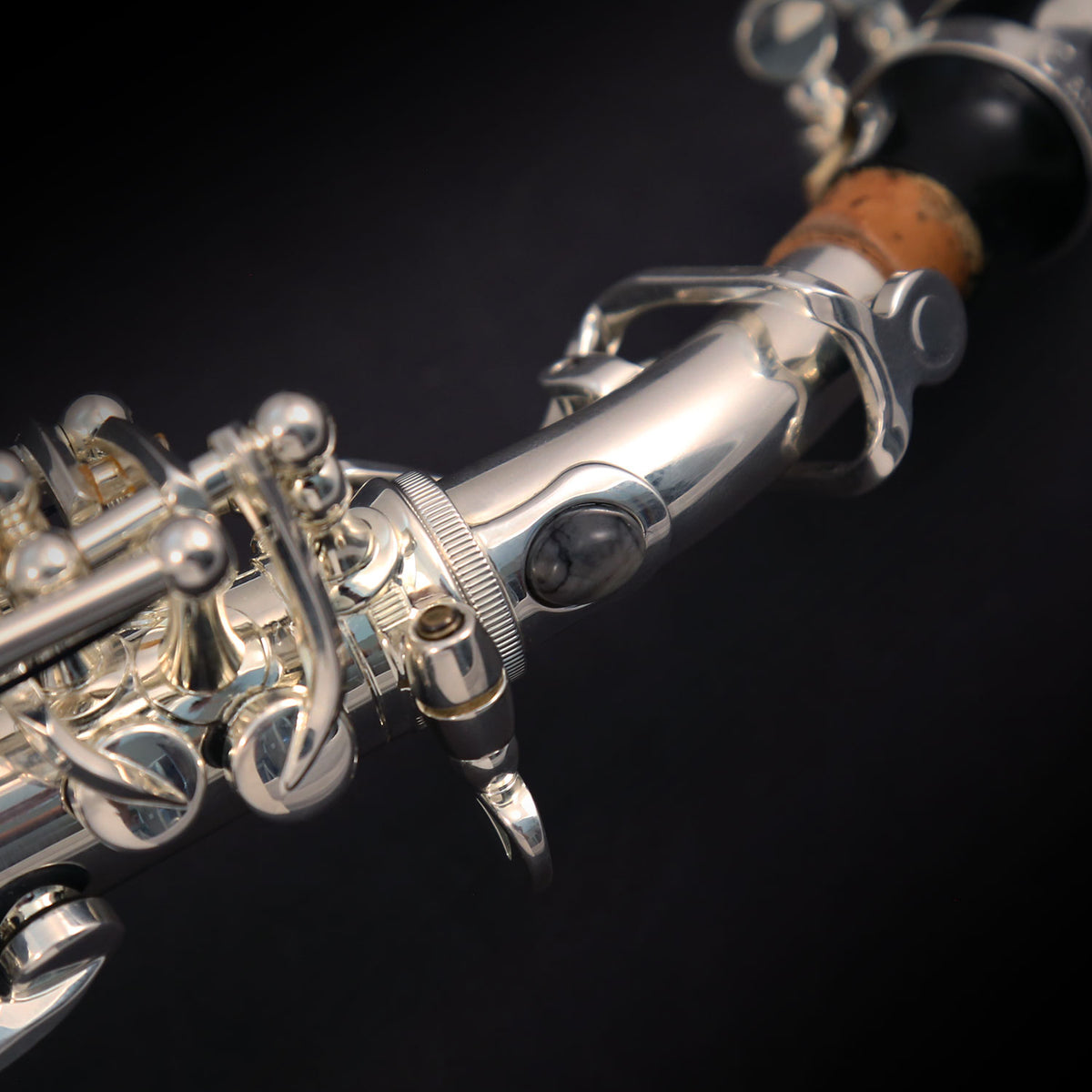 Cannonball GSC5-SB Gerald Albright Signature Series Sassofono soprano curvo – Argento / nichel nero