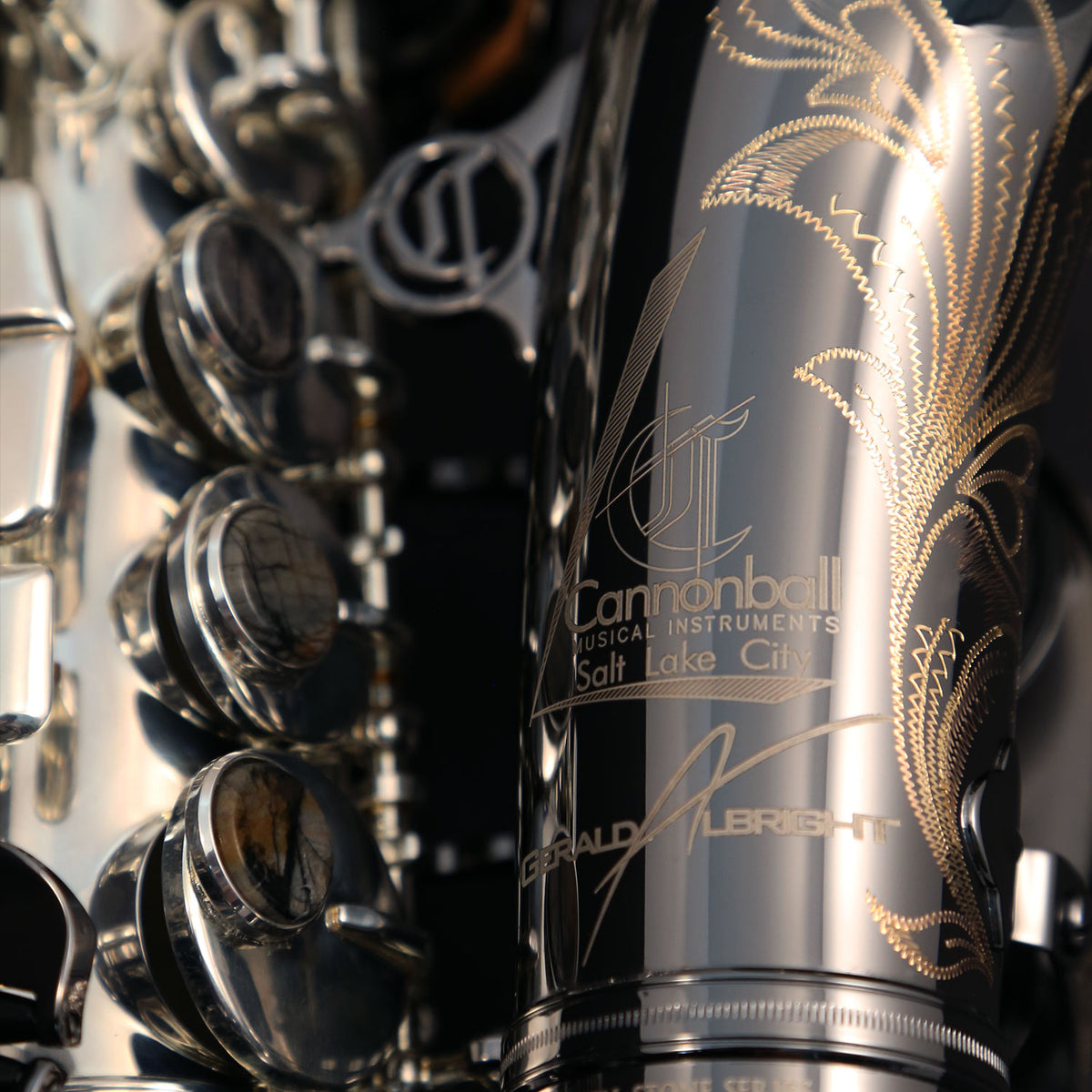 Cannonball GSC5-SB Gerald Albright Signature Series Sassofono soprano curvo – Argento / nichel nero