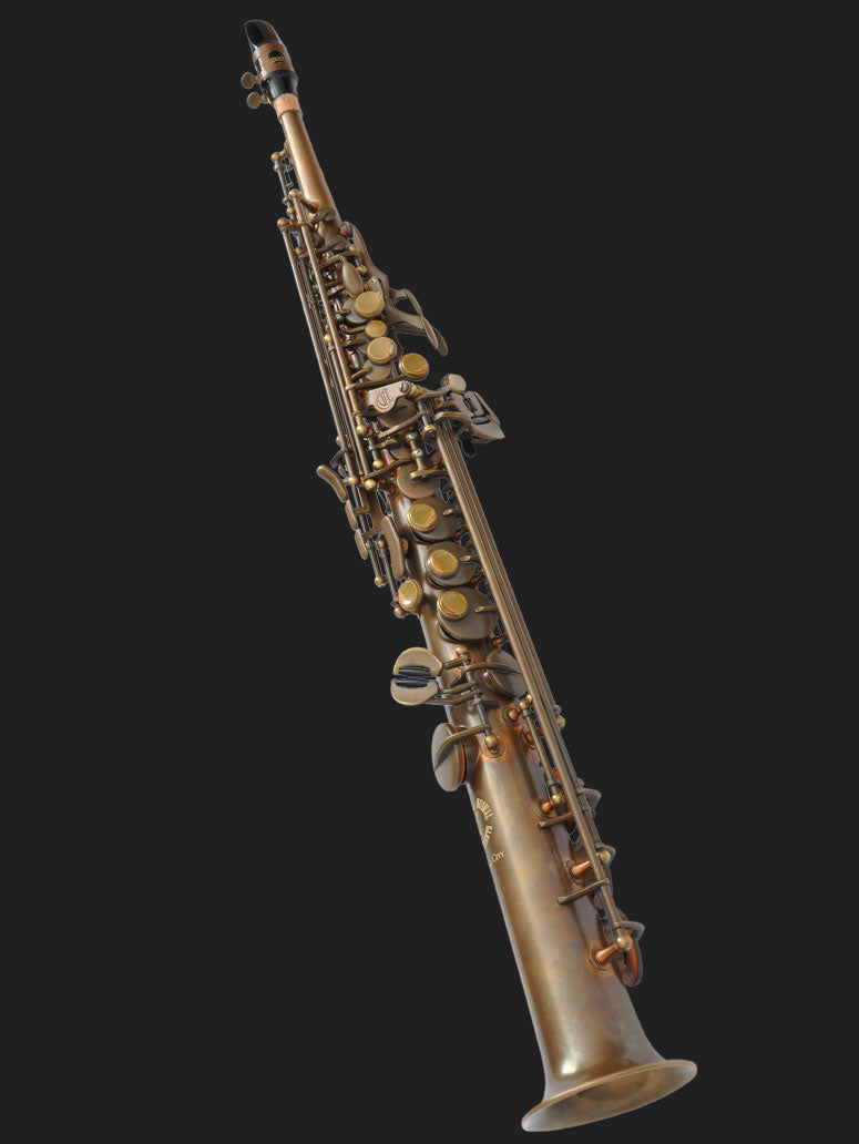 Cannonball SVR-BR Vintage Reborn® Series Sopransaxophon, gerade – The Brute® Aged Brass