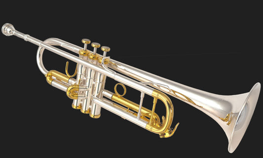 Cannonball 826-S B♭ Pro Trumpet – Silver Plated with Gold-Plated Accents
