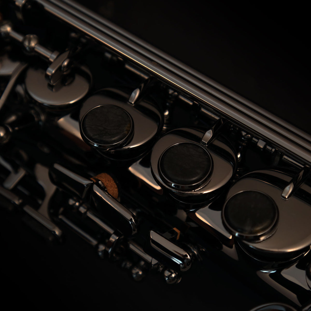 Cannonball SC5-B Big Bell® Stone Series® Sassofono soprano curvo – Nichel nero lucido