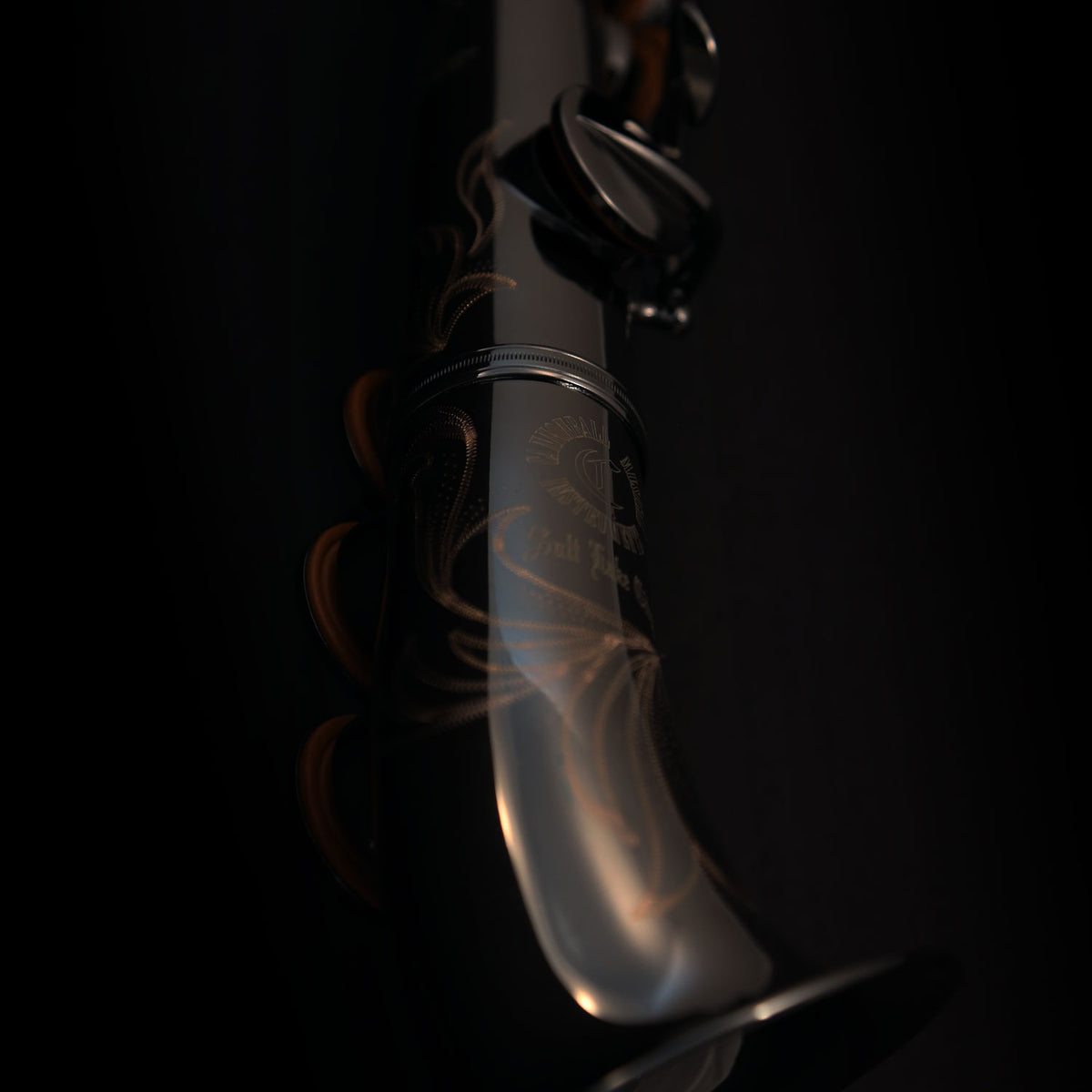 Cannonball SC5-B Big Bell® Stone Series® Sassofono soprano curvo – Nichel nero lucido