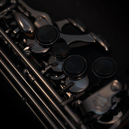 Cannonball S5-B Big Bell® Stone Series® Straight Soprano Saxophone – Polished Black Nickel — product image 7