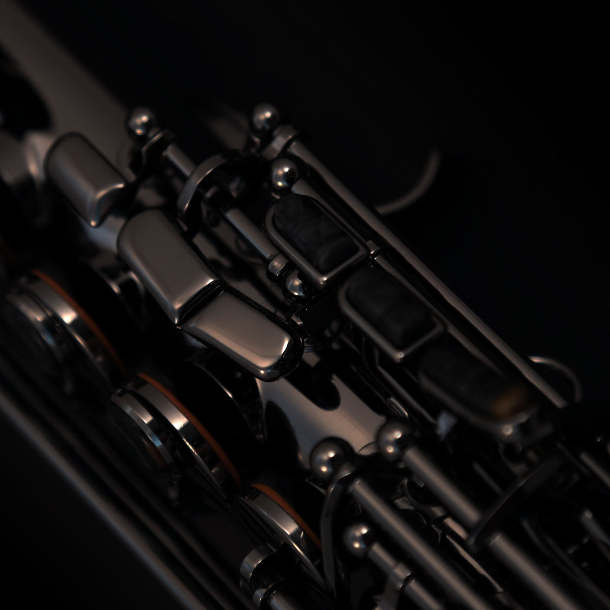 Cannonball SC5-B Big Bell® Stone Series® Sassofono soprano curvo – Nichel nero lucido