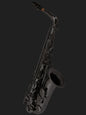 Cannonball A5-B Big Bell Stone Series alto saxophone in polished black nickel finish
