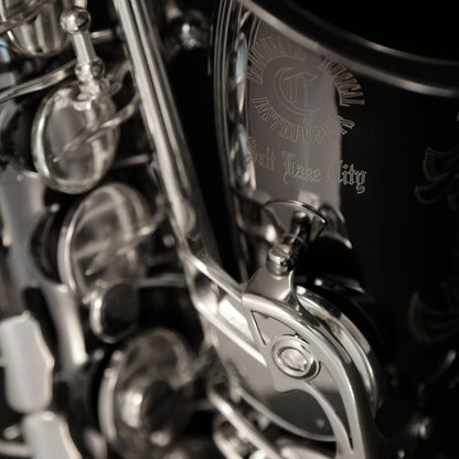 Cannonball T5-BS Big Bell® Stone Series® Tenor Saxophone – Black Nickel / Silver-Plated Keys