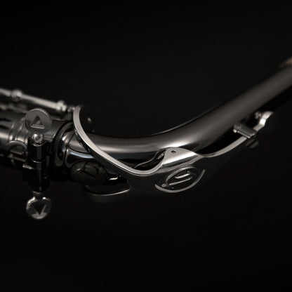Cannonball T5-BS Big Bell® Stone Series® Tenor Saxophone – Black Nickel / Silver-Plated Keys