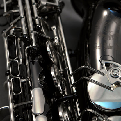Cannonball T5-BS Big Bell® Stone Series® Tenor Saxophone – Black Nickel / Silver-Plated Keys