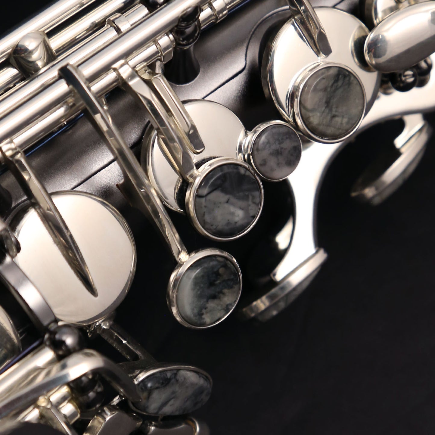 Cannonball T5-HS Big Bell® Stone Series® Tenor Saxophone – Hotspur™ Iced Black / Silver