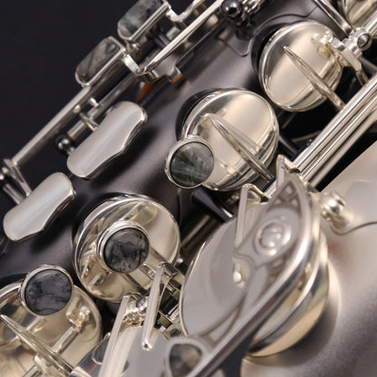 Cannonball T5-HS Big Bell® Stone Series® Tenor Saxophone – Hotspur™ Iced Black / Silver