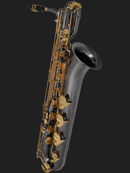 Cannonball B5-BL Big Bell® Stone Series® Sassofono baritono – Nichel nero / chiavi laccate oro