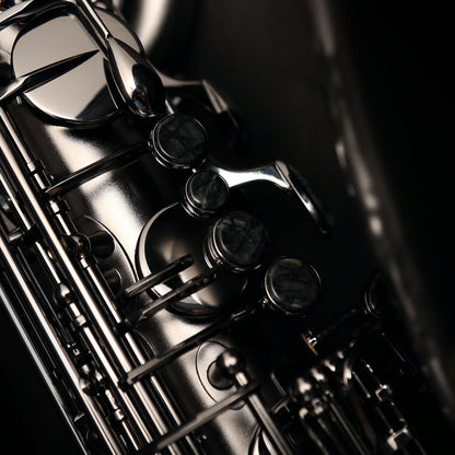 Cannonball SC5-B Ice B Big Bell® Stone Series® Sassofono soprano curvo – The Raven® Iced Black