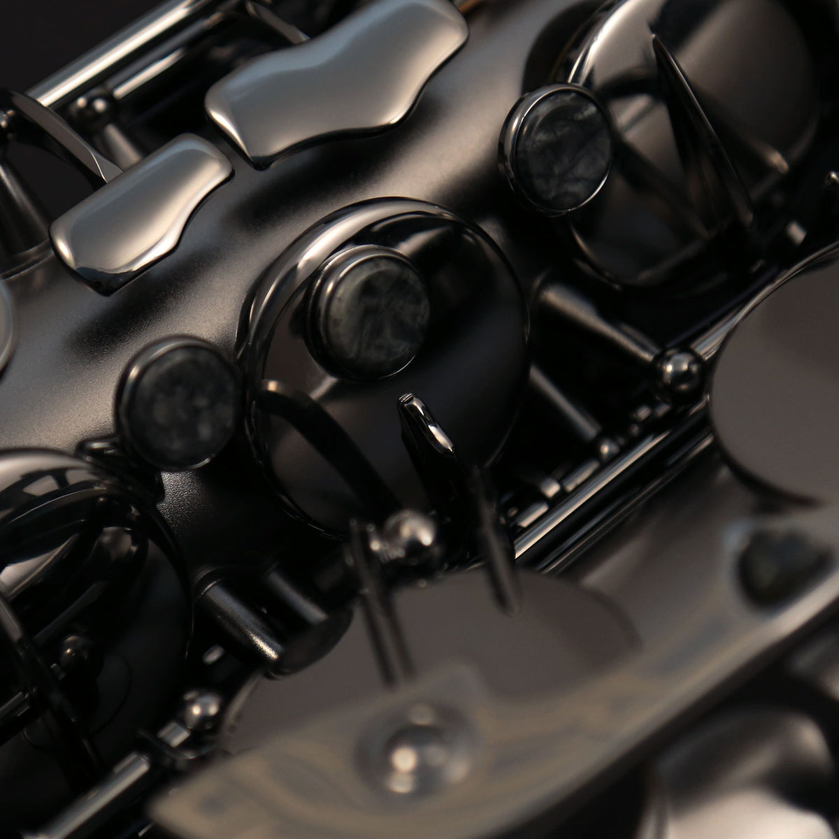 Cannonball S5-B Ice B Big Bell® Stone Series® Sassofono soprano diritto – The Raven® Iced Black