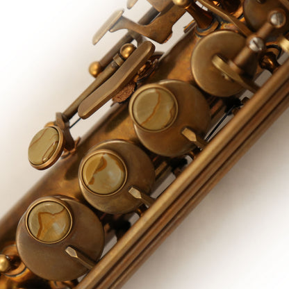 Cannonball SVR-BR Vintage Reborn® Series Sopransaxophon, gerade – The Brute® Aged Brass