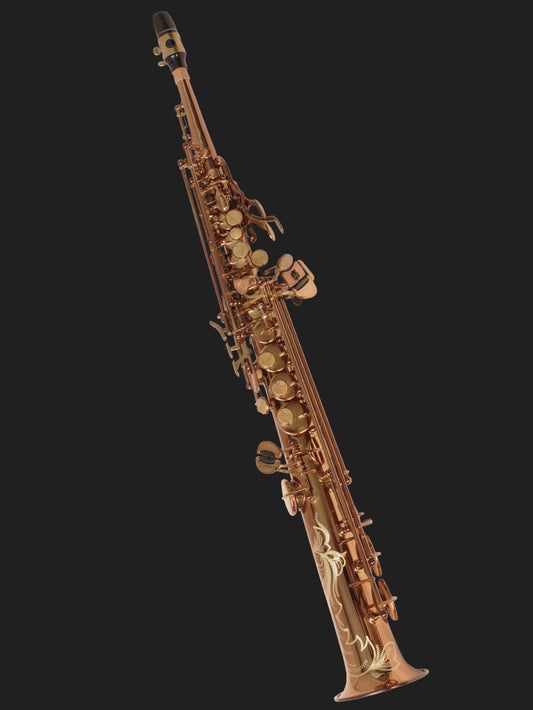 Cannonball SVR-L Vintage Reborn® Series Straight Soprano Saxophone – Dark Amber Lacquer