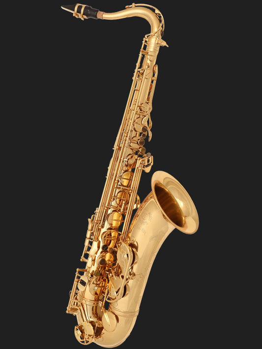 Cannonball T4-L Big Bell Stone Series tenor saxophone in rich gold lacquer