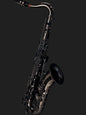Cannonball T4-B Big Bell Stone Series tenor saxophone in polished black nickel