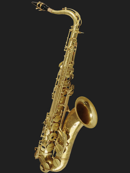 Cannonball T4 Big Bell Stone Series tenor saxophone in Mad Meg unlacquered brass