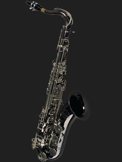 Cannonball T5-BS Big Bell® Stone Series® Tenor Saxophone – Black Nickel / Silver-Plated Keys