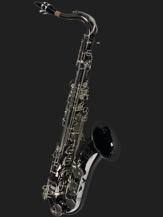 Cannonball T5-BS Big Bell® Stone Series® Tenor Saxophone – Black Nickel / Silver-Plated Keys